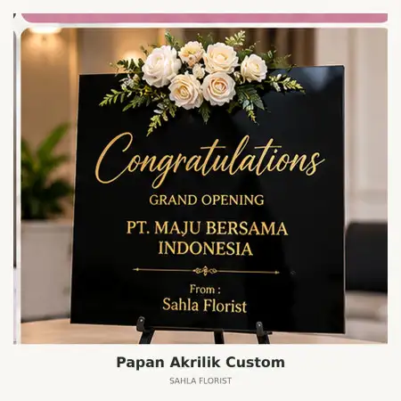 Papan Bunga Akrilik Trans Studio Mall Makassar